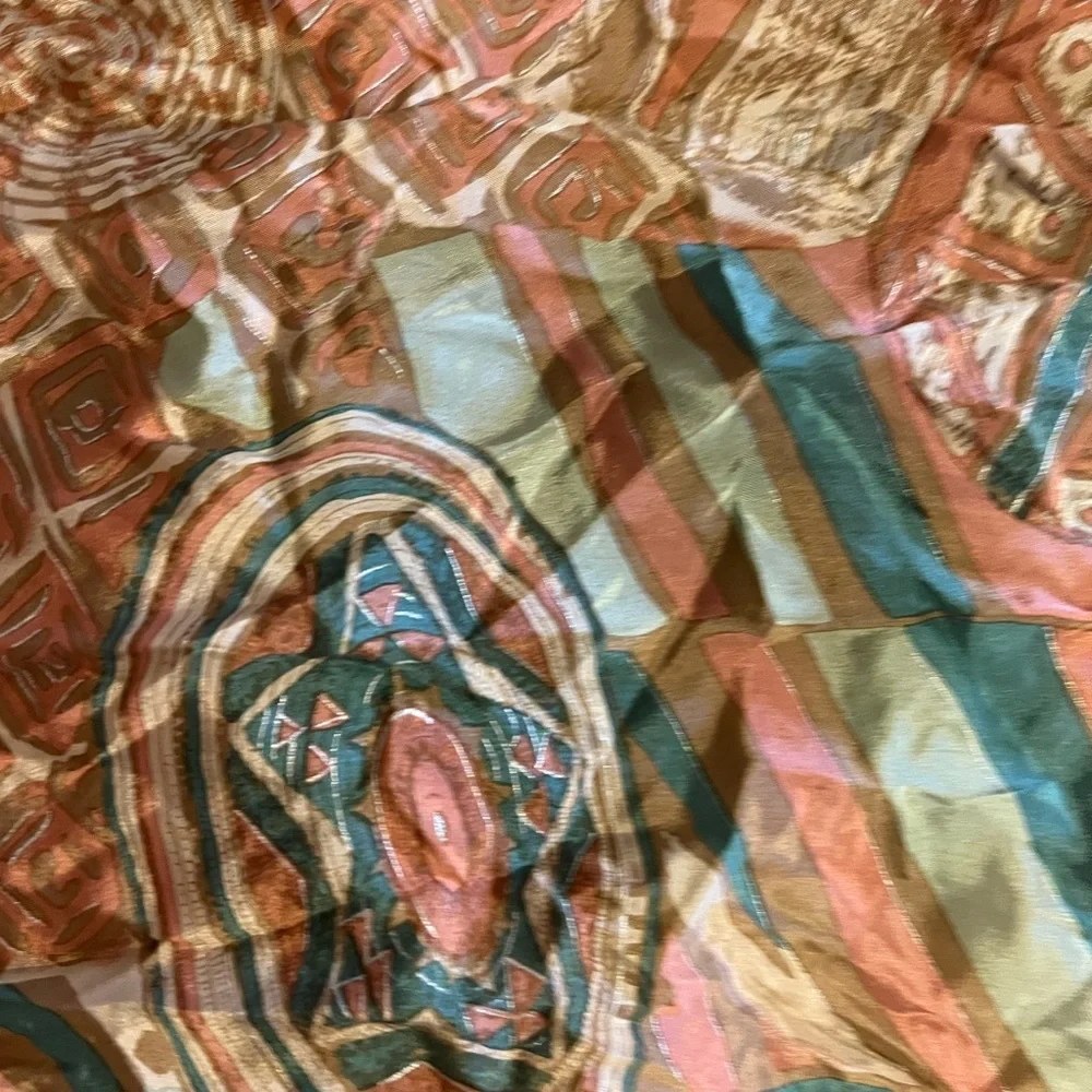 Oscar de la renta silk scarf